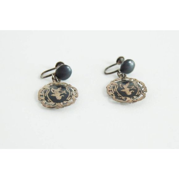 Siam Dancer Sterling Silver Earrings, 1930s Dancin - Picture 3 of 10